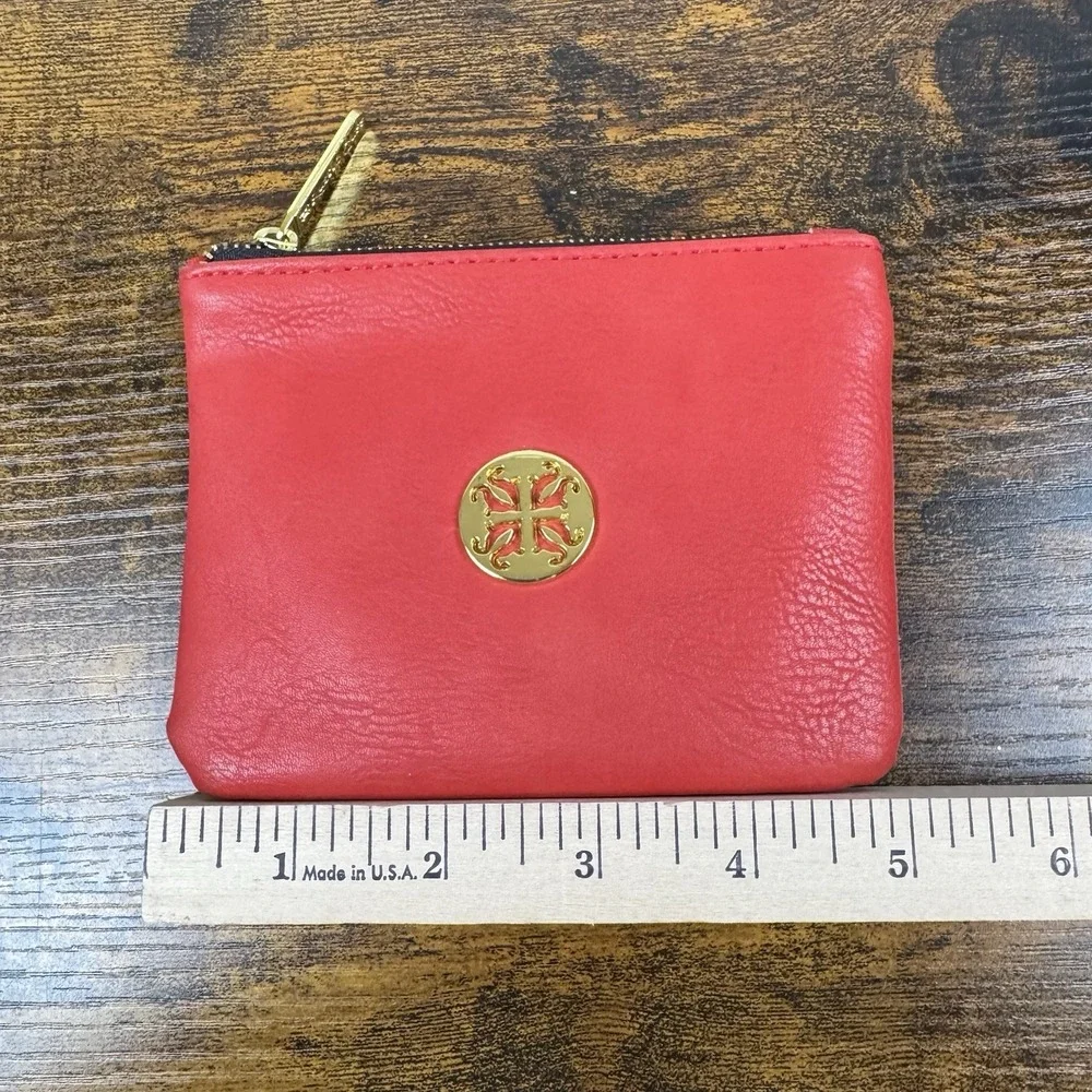 Rustic Cuff Red w/Gold RC Logo Zipper Closure‎ Storage Makeup Bag